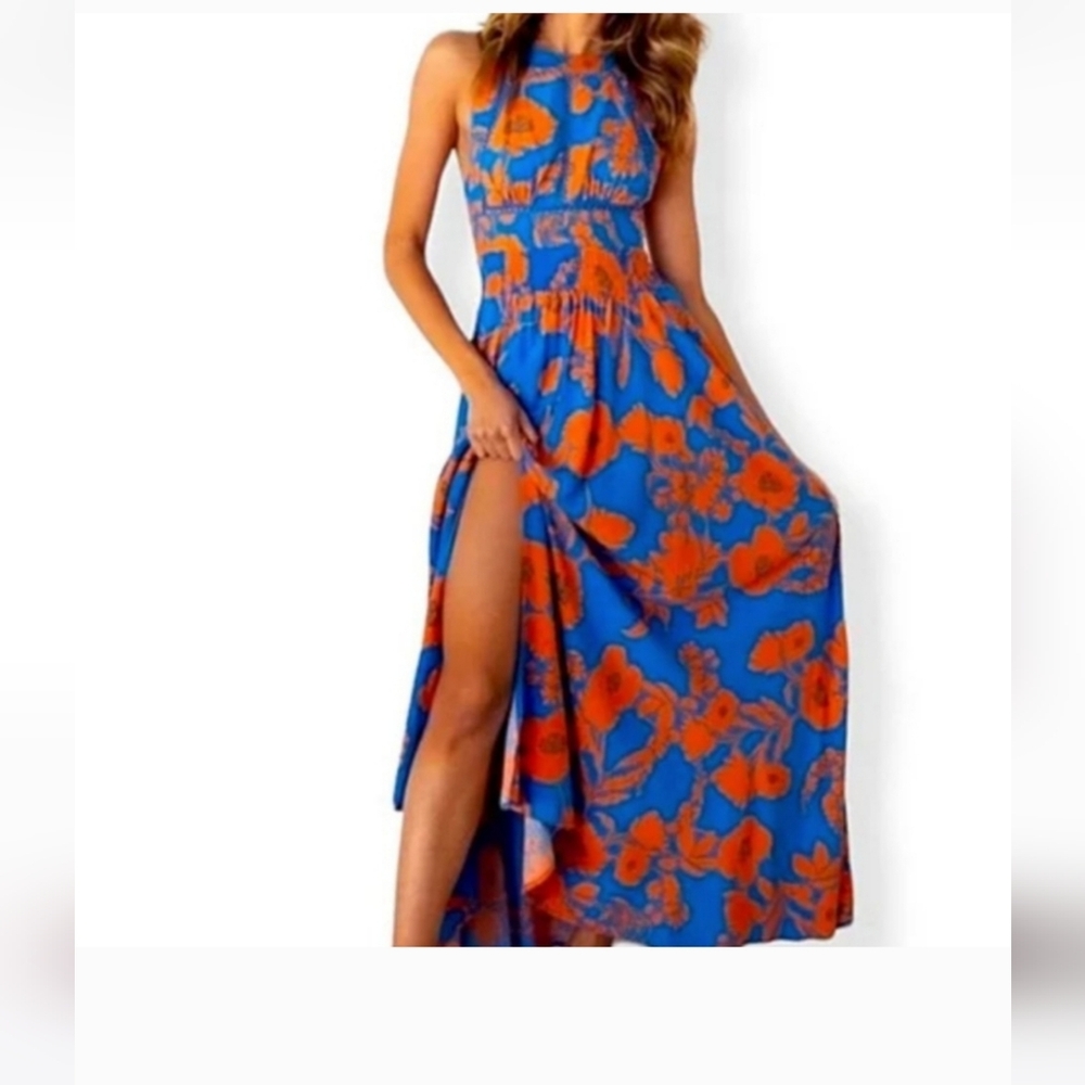 Anthropologie Able The Label Rumi Floral Maxi Dress Women's XS